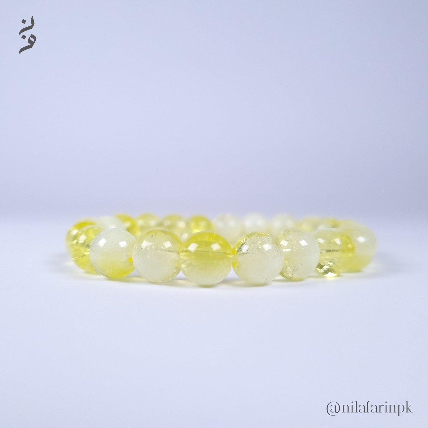 Light Lemon Quartz Stretch Bracelet