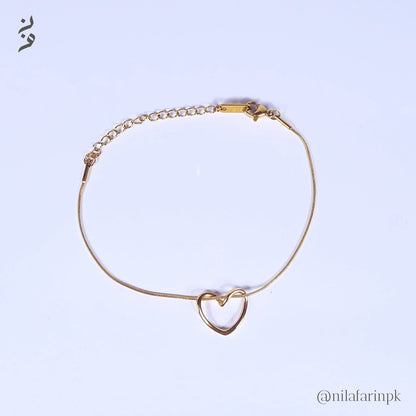 Complete 3 pc Minimalist Open Heart Jewelry Set