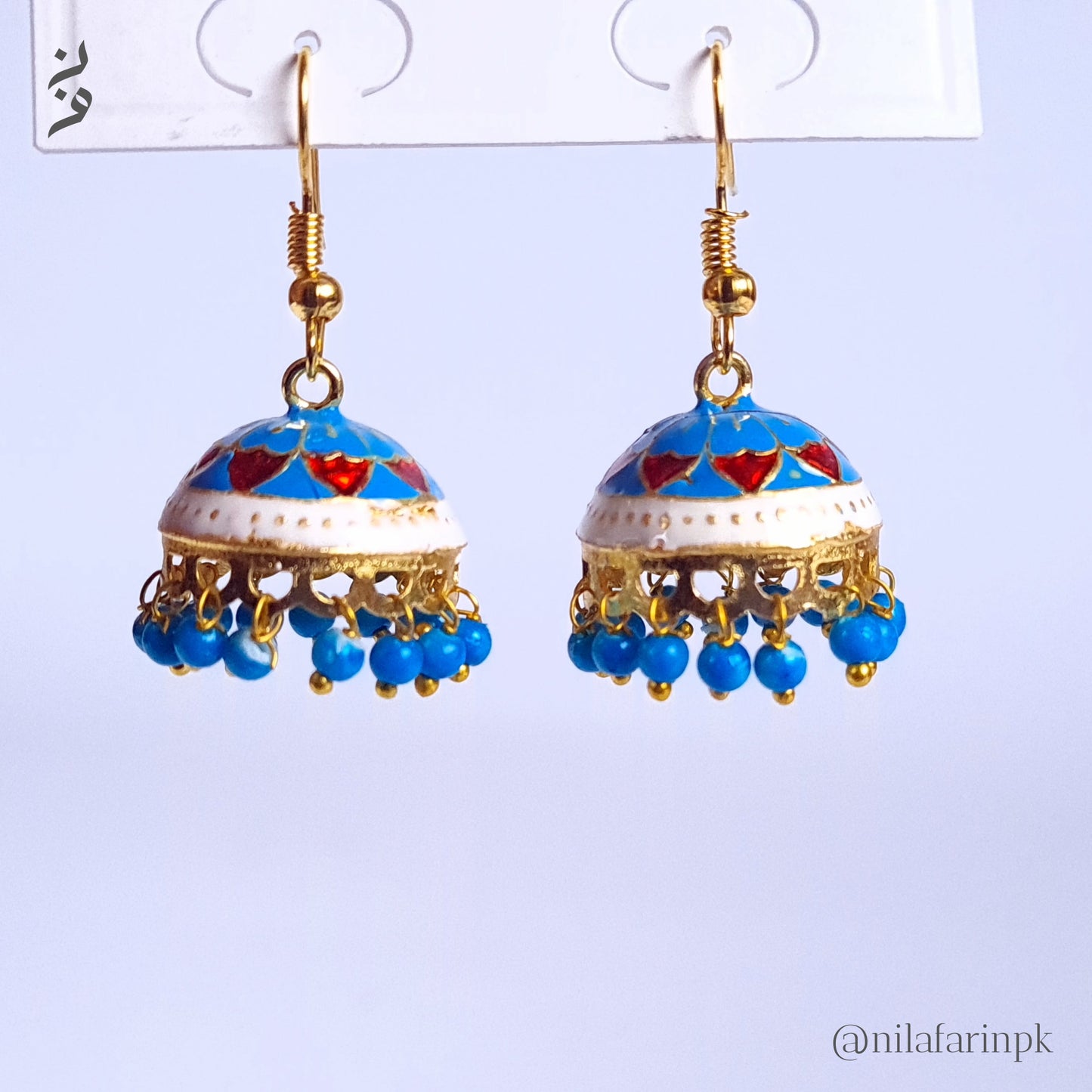 Traditional Meenakari Jhumka Earrings