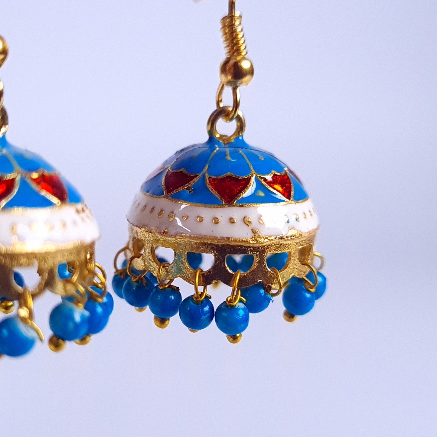 Traditional Meenakari Jhumka Earrings