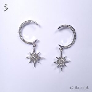 Crescent Moon and Starburst Earrings| NEW ARRIVAL|