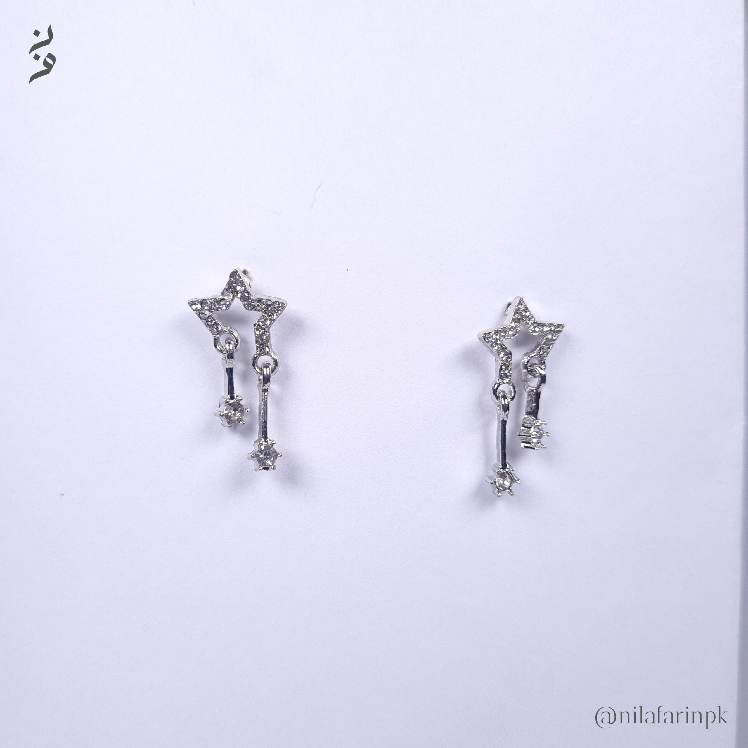 Silver Star Drop studs| New Arrival| Women Jewelry|